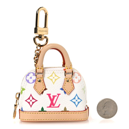 Louis Vuitton LV x TM Monogram Multicolor Micro Alma Bag Charm White 2 of 7