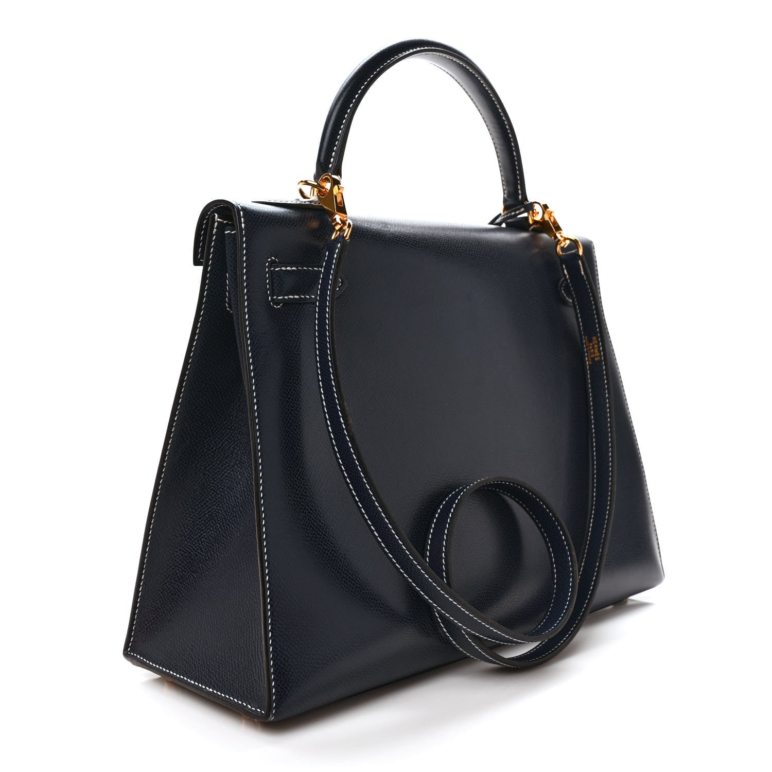Hermes Courchevel Kelly Sellier 32 Bleu Marine 2 of 10