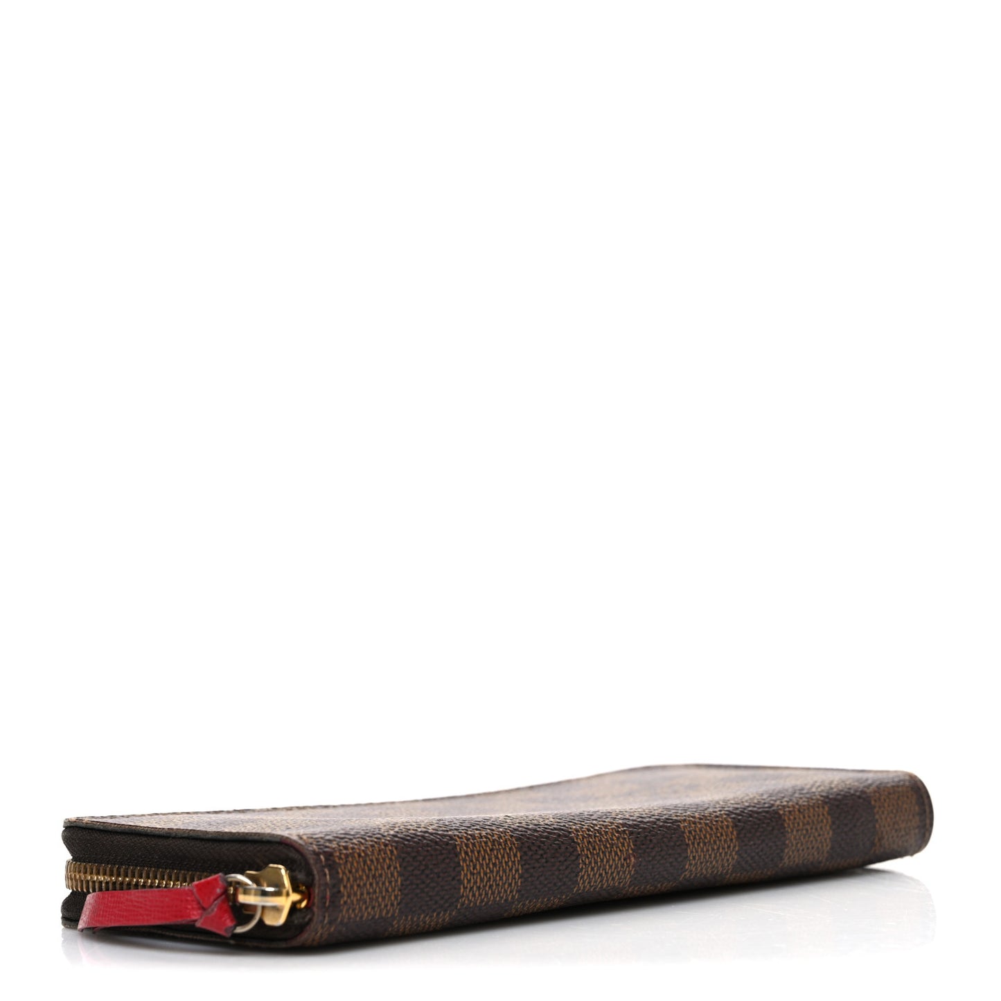 Damier Ebene Clemence Wallet Cherry