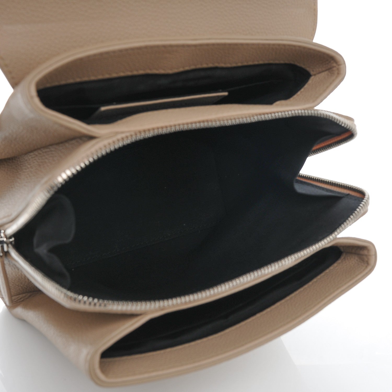 Balenciaga Grained Calfskin Le Dix Mini Soft Cartable Beige Seigle 5 of 7