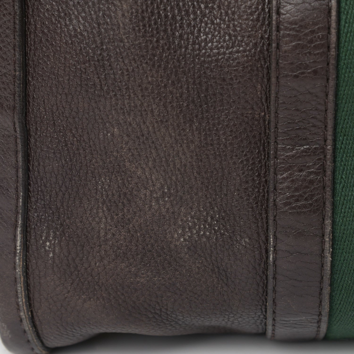 Gucci Calfskin Vintage Web Medium Boston Dark Brown 18 of 21
