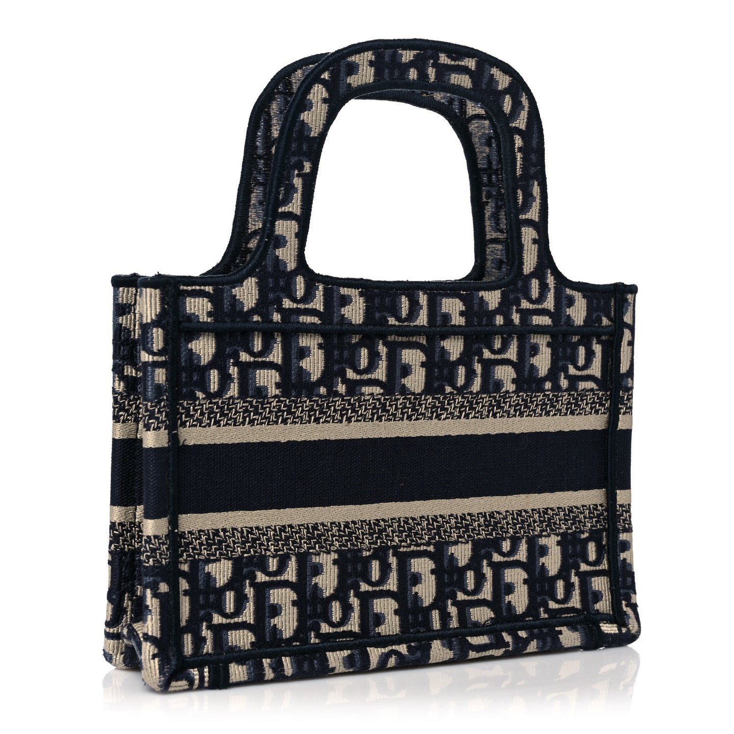 Oblique Mini Book Tote Blue Multicolor