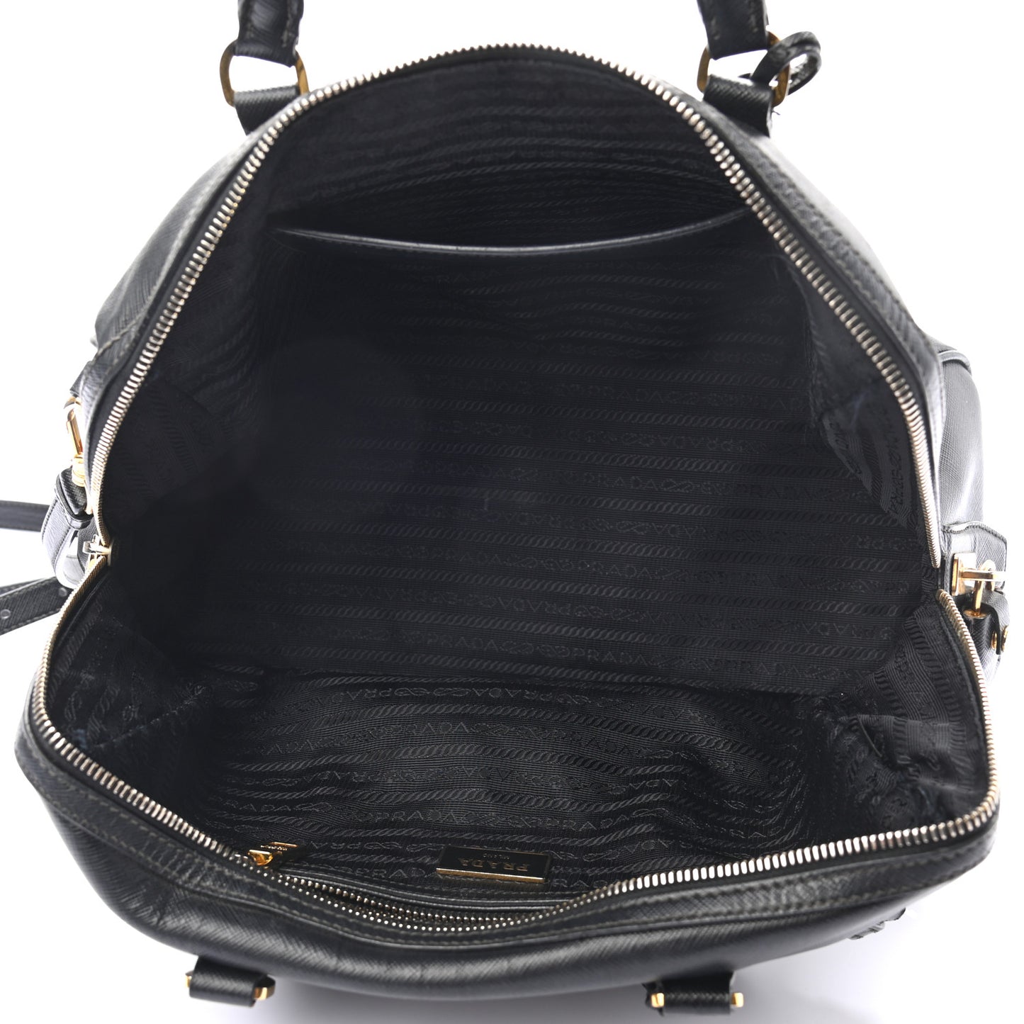 Saffiano Lux Bowler Black