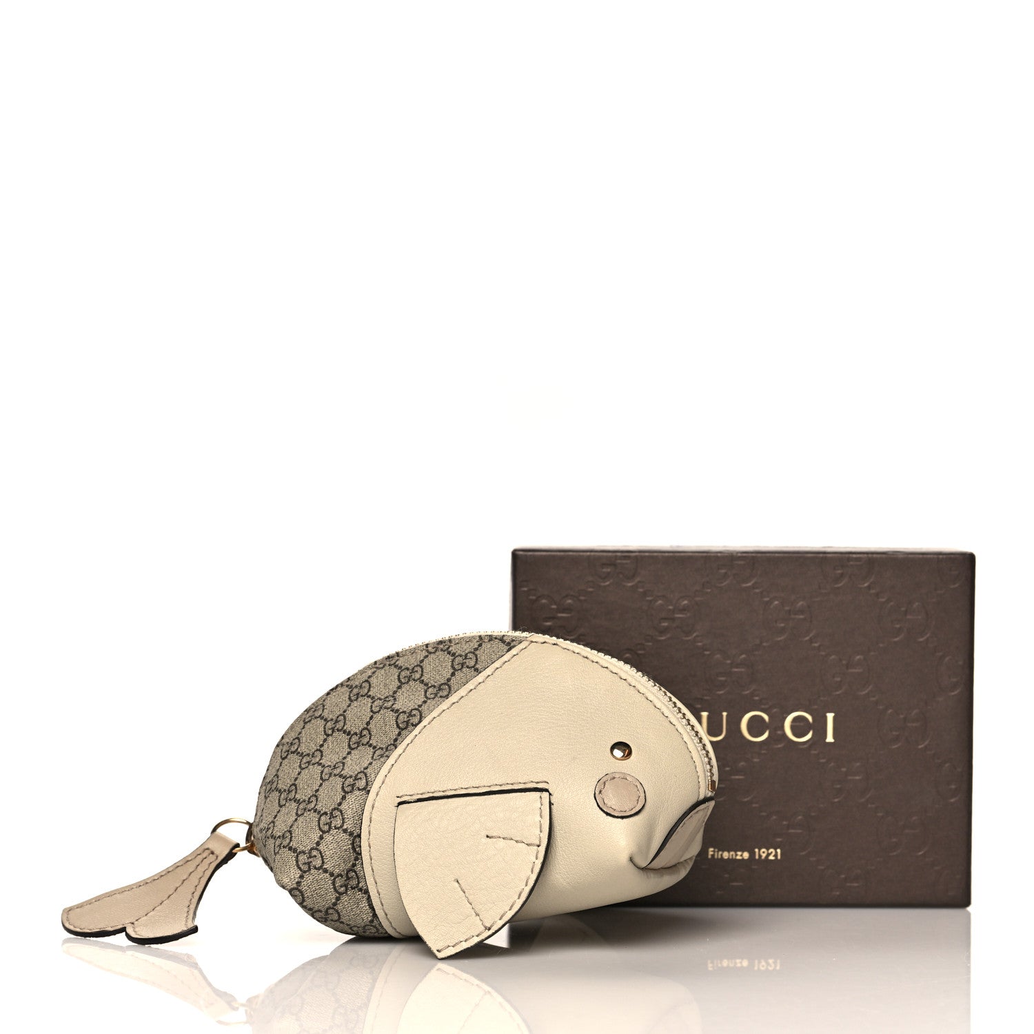 Gucci GG Supreme Monogram Children's Zoo Coin Purse Whale Off White 9 of 9
