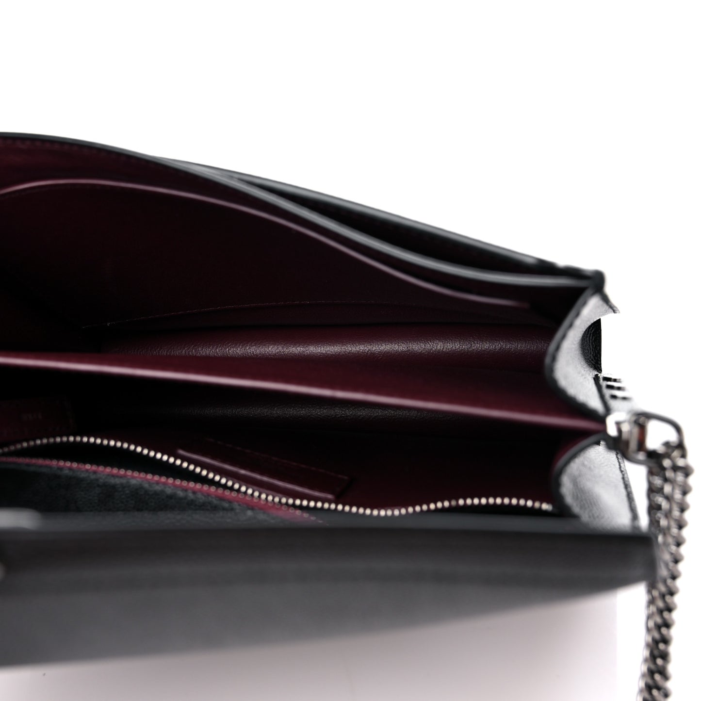 Grain De Poudre Monogram Cassandra Clasp Bag Black