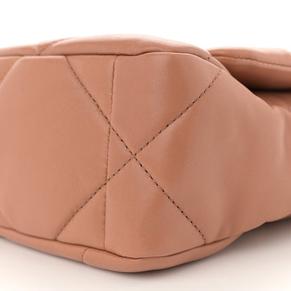 Chanel Lambskin Quilted Medium Chanel 19 Flap Brown 10 of 10