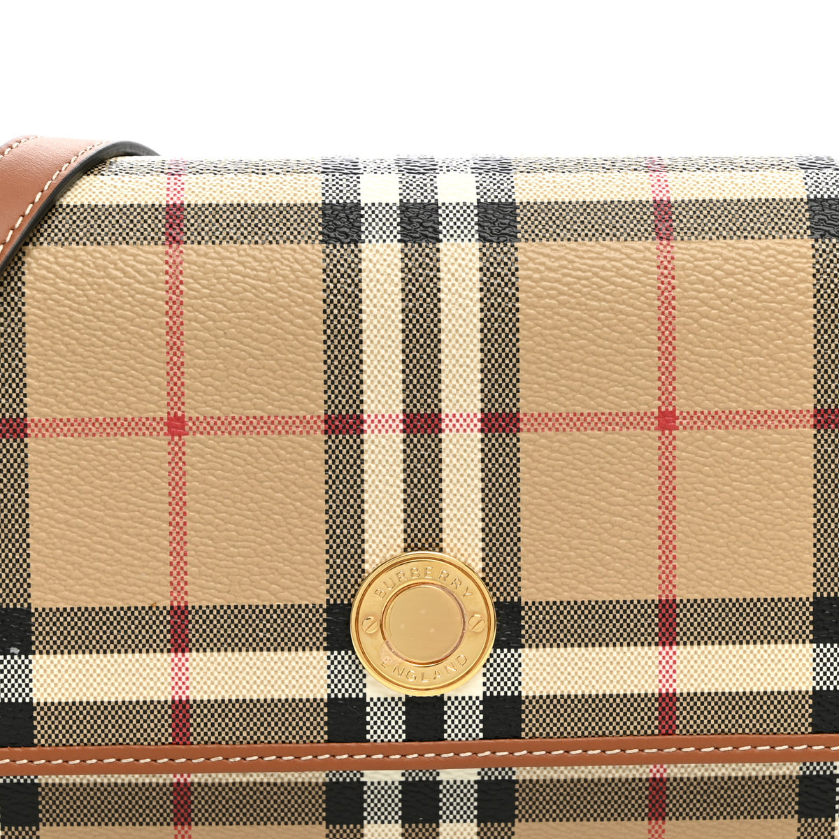 E-Canvas Vintage Check Hampshire Crossbody Archive Beige