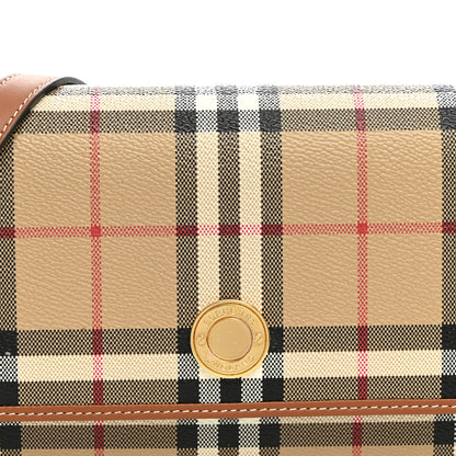 Burberry E-Canvas Vintage Check Hampshire Crossbody Archive Beige 7 of 9