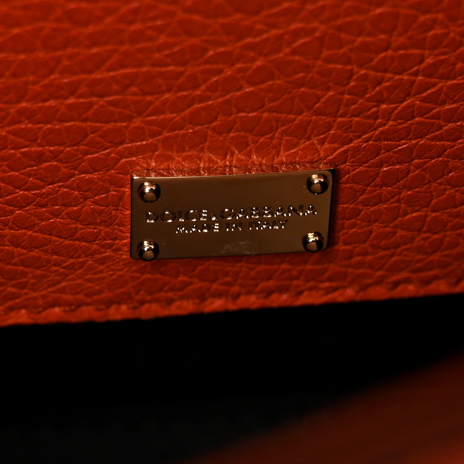 Dolce & Gabbana Calfskin Mini Miss Bonita Satchel Arancio 5 of 7