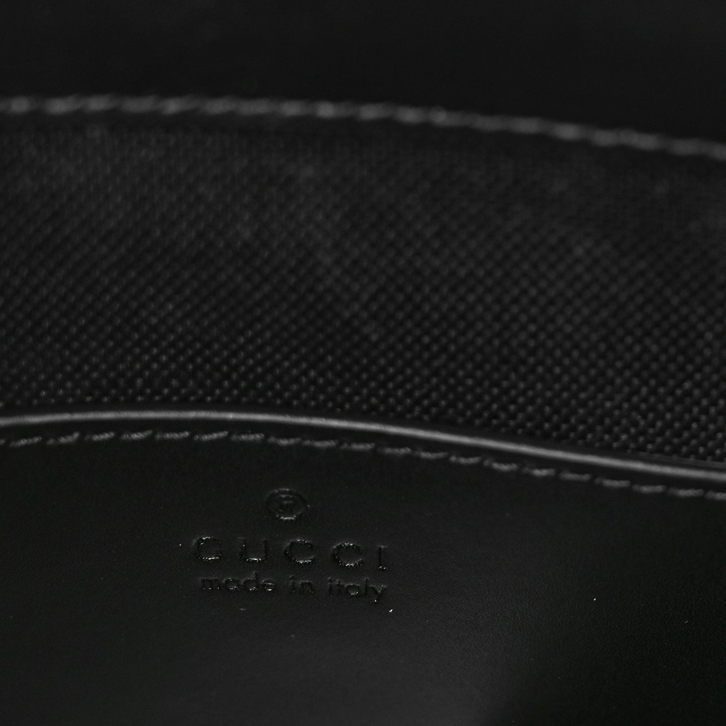 GG Supreme Monogram Web Small Flat Messenger Bag Black Grey