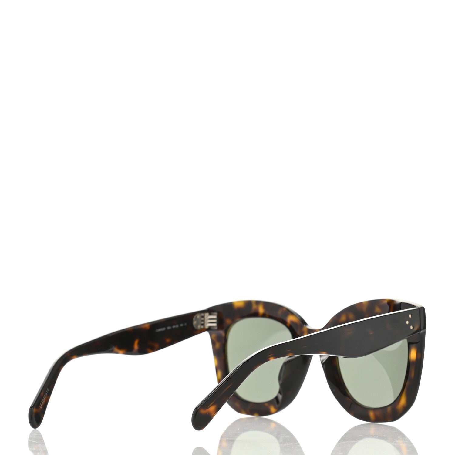 Celine Acetate Butterfly Sunglasses CL4005F Dark Havana 4 of 7