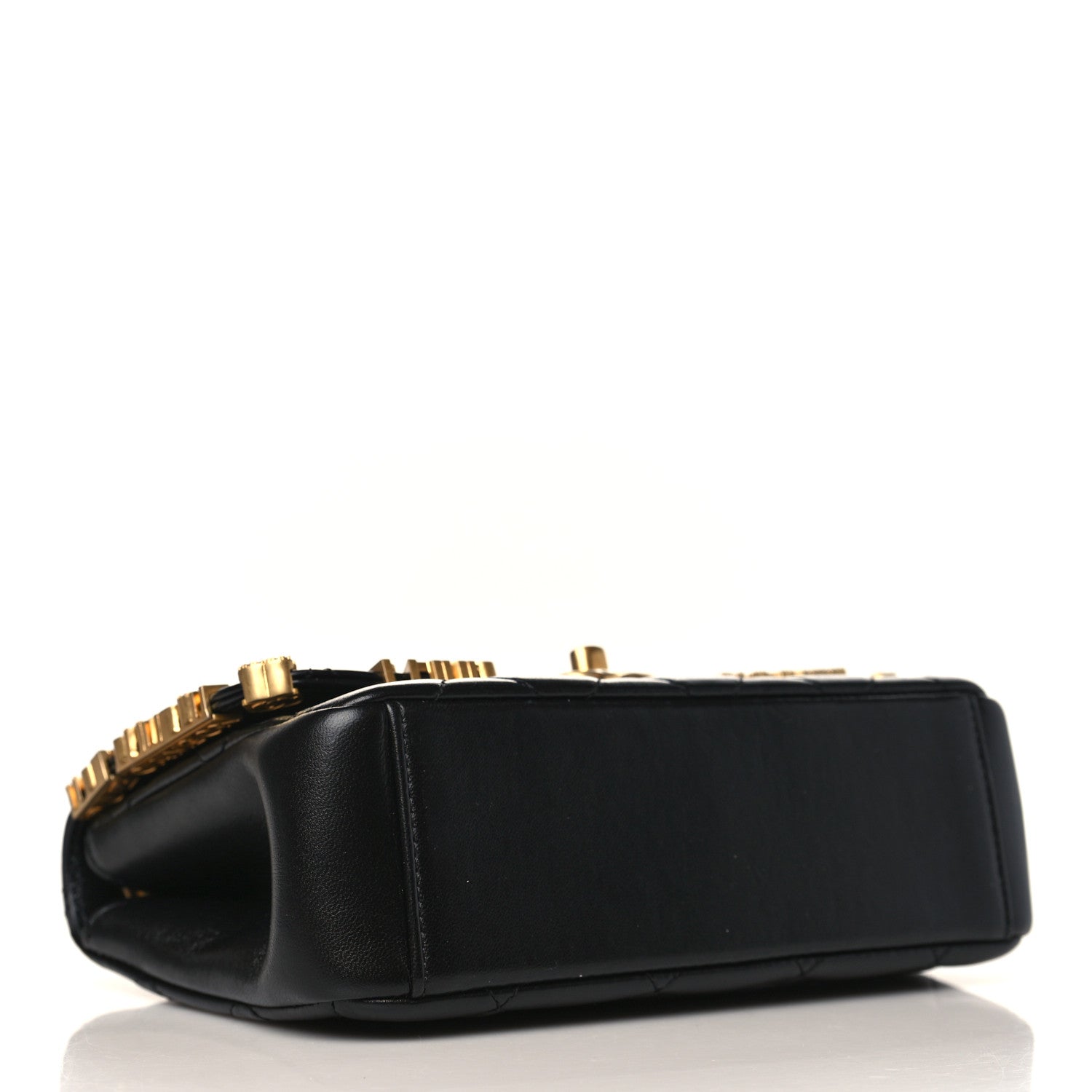 Chanel Lambskin Enamel Strass Quilted Mini Paris Monaco Flap Black 4 of 9