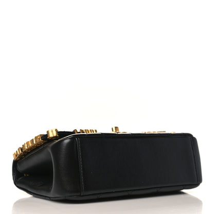 Chanel Lambskin Enamel Strass Quilted Mini Paris Monaco Flap Black 4 of 9