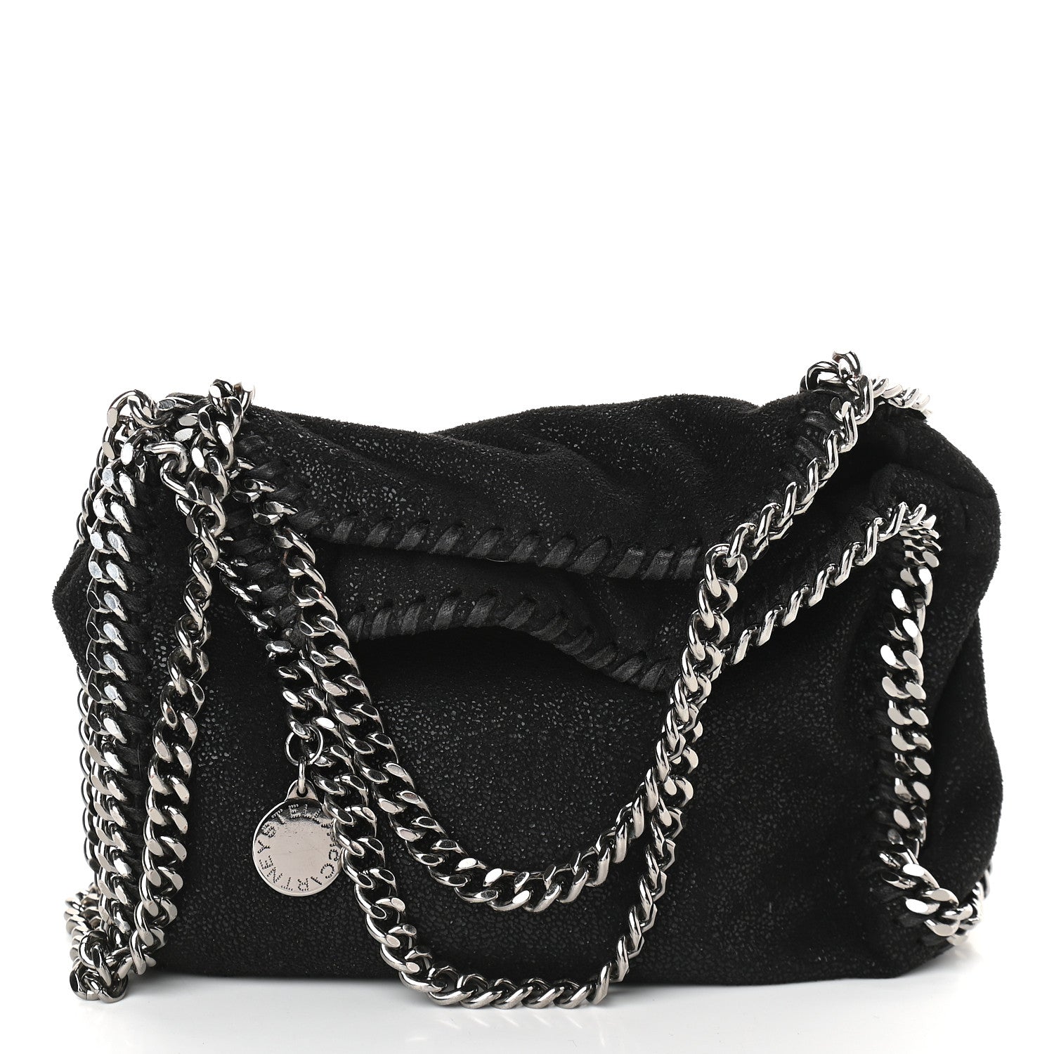 Stella McCartney Shaggy Deer Tiny Falabella Tote Black 1 of 8