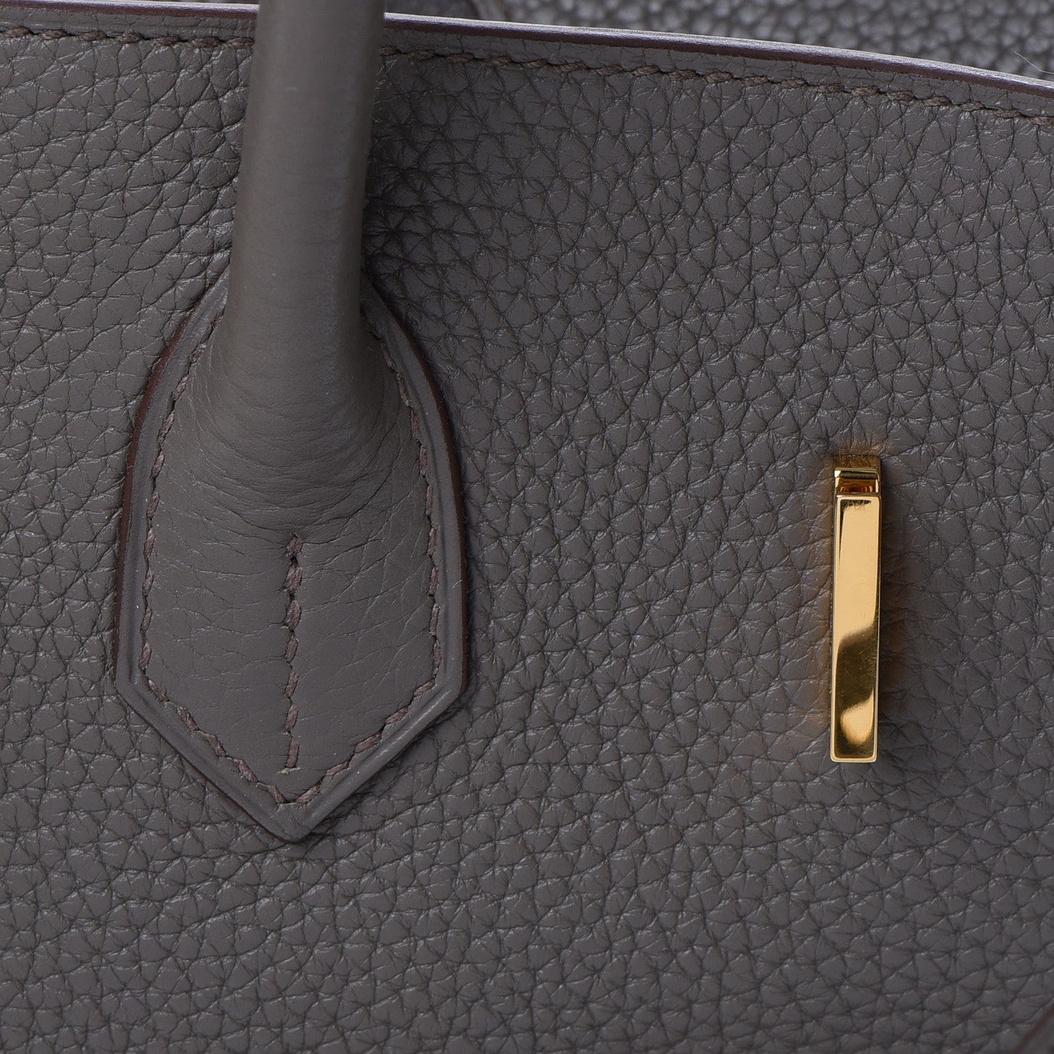 Hermes Taurillon Clemence Birkin 35 Etain 27 of 37