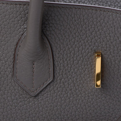 Hermes Taurillon Clemence Birkin 35 Etain 27 of 37