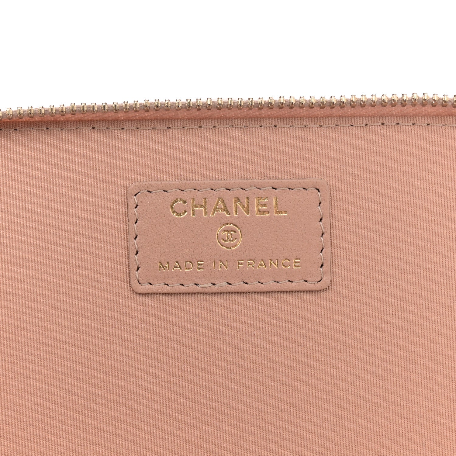 Chanel Lambskin Quilted Small Top Handle Vanity Case With Chain Beige 6 of 12