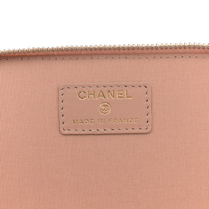 Chanel Lambskin Quilted Small Top Handle Vanity Case With Chain Beige 6 of 12