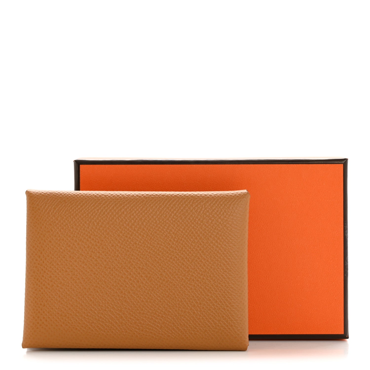 Hermes Epsom Calvi Duo Card Case Biscuit 8 of 8