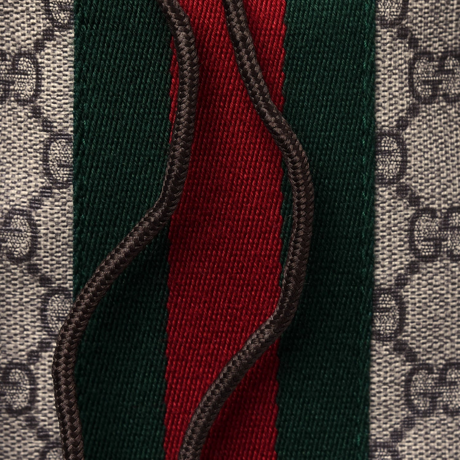 Gucci GG Supreme Monogram Medium Ophidia Double Buckle Backpack Brown 13 of 13