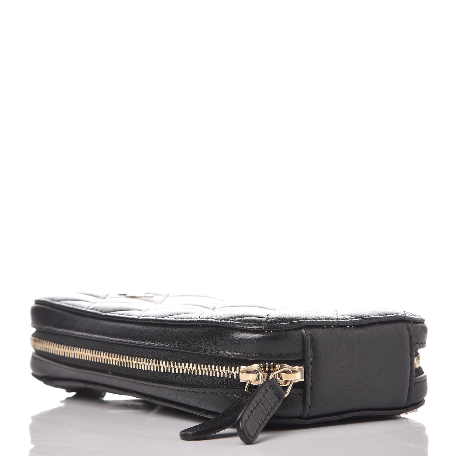 Chanel Lambskin Quilted Zip Phone Case Black 4 of 9
