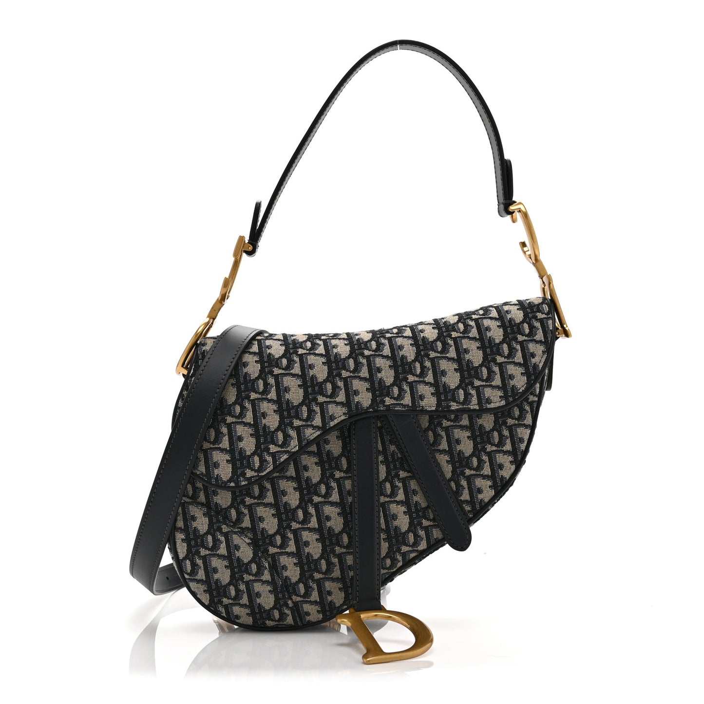 Oblique Saddle Bag Blue