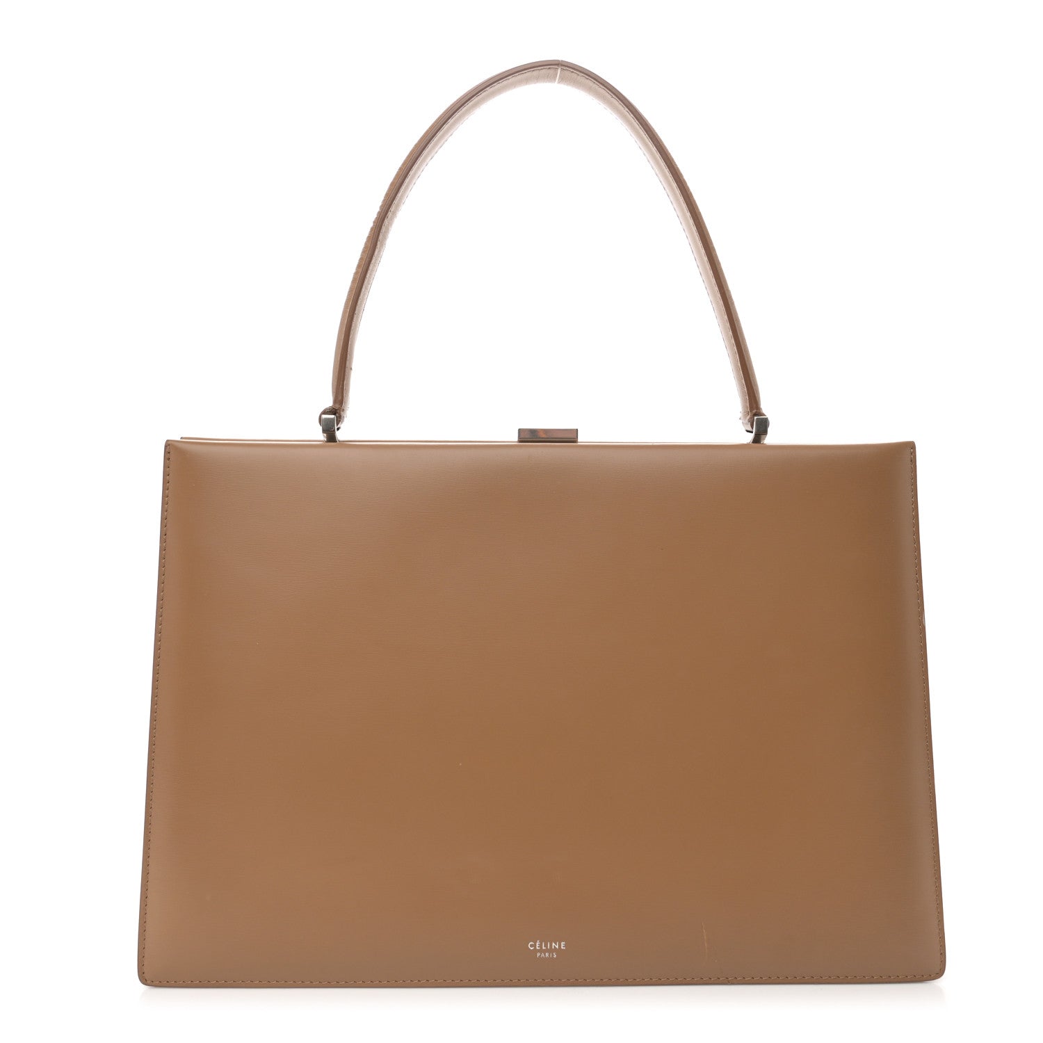 Celine Patina Box Calfskin Medium Clasp Bag Light Camel 1 of 16