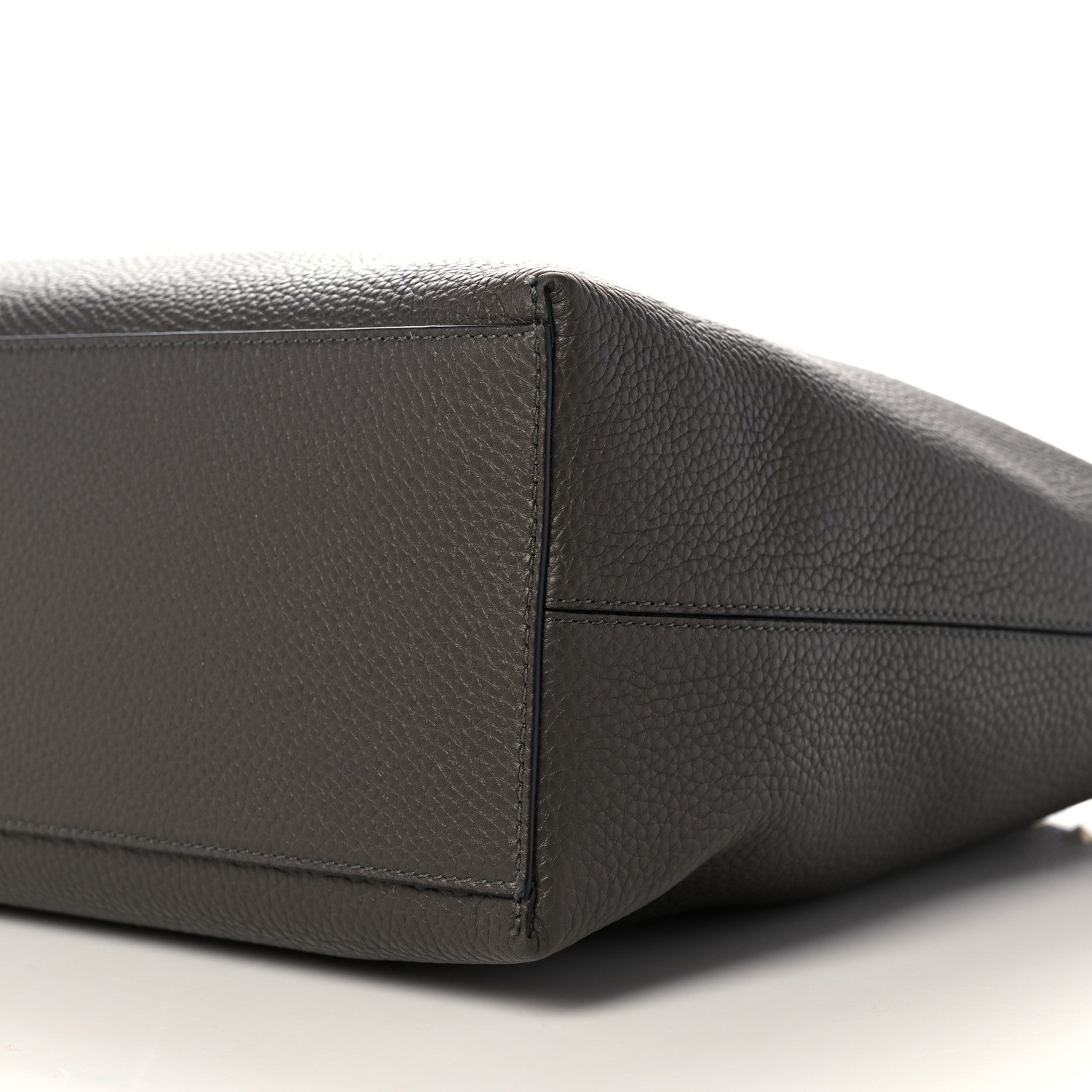 Valentino Garavani Grained Calfskin Rockstud Shoulder Tote Graphite 8 of 8