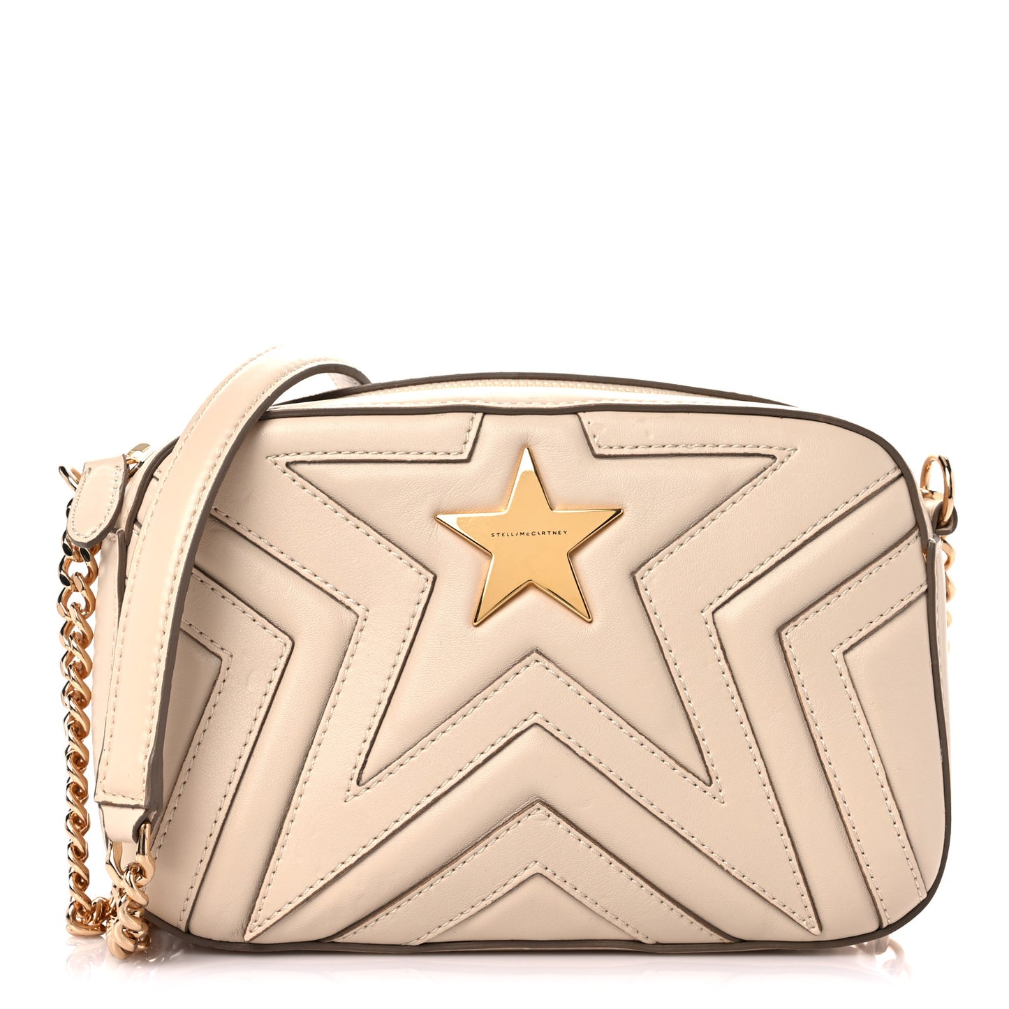 Eco Alter Nappa Star Patch Shoulder Bag Cream