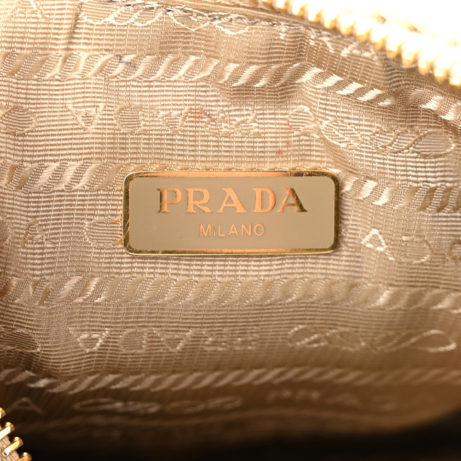 Prada Yarn Raffia Effect Crochet Striped Re-Edition 2005 Shoulder Bag Naturale Petalo 6 of 12