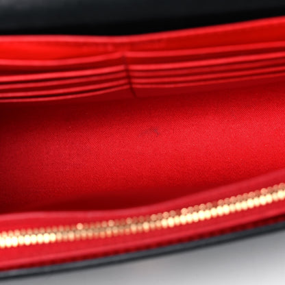 Christian Louboutin Grained Calfskin Spikes Loubinthesky Paloma Wallet On Chain Black Multimetal 14 of 17