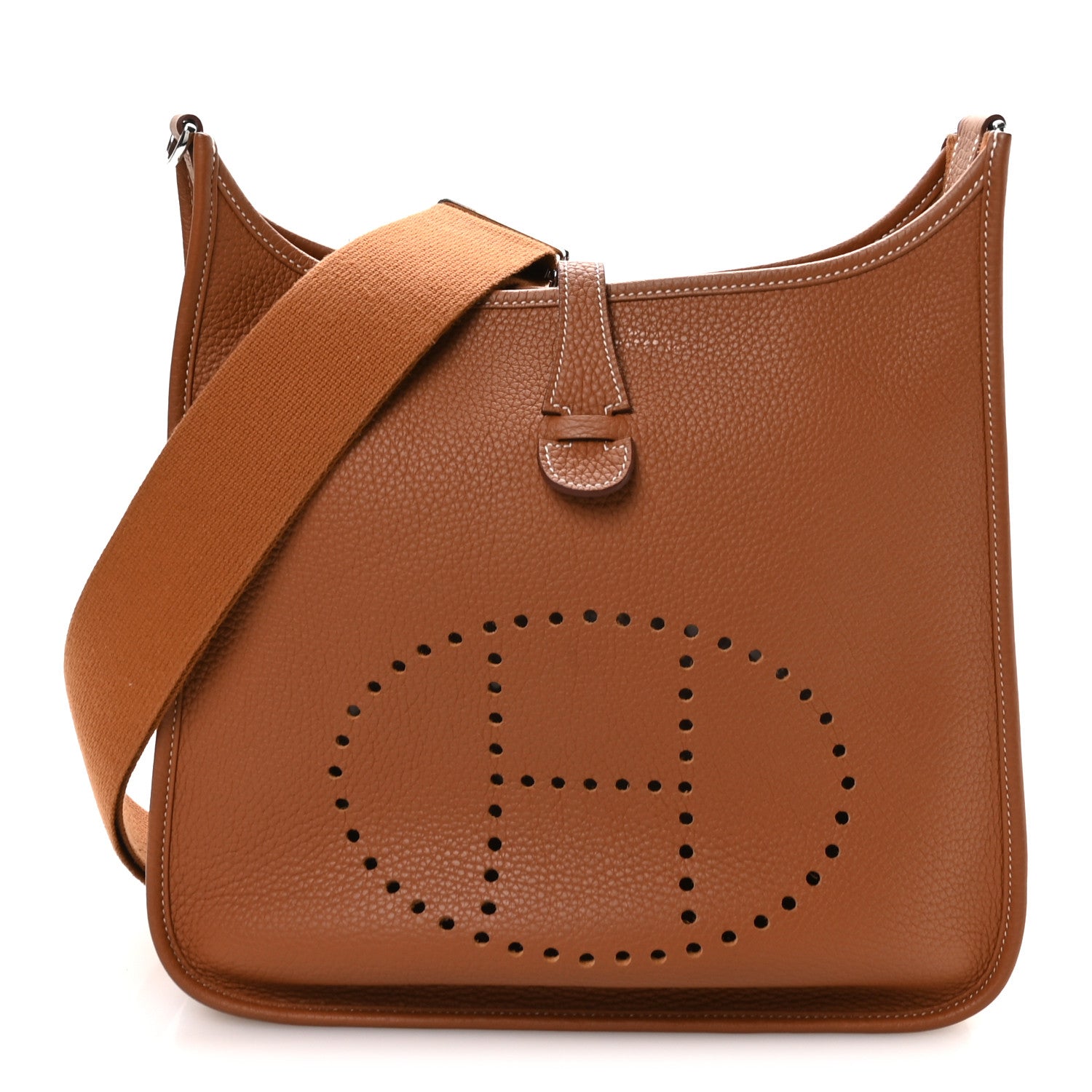 Hermes Taurillon Clemence EVELYNE III PM Gold 1 of 11