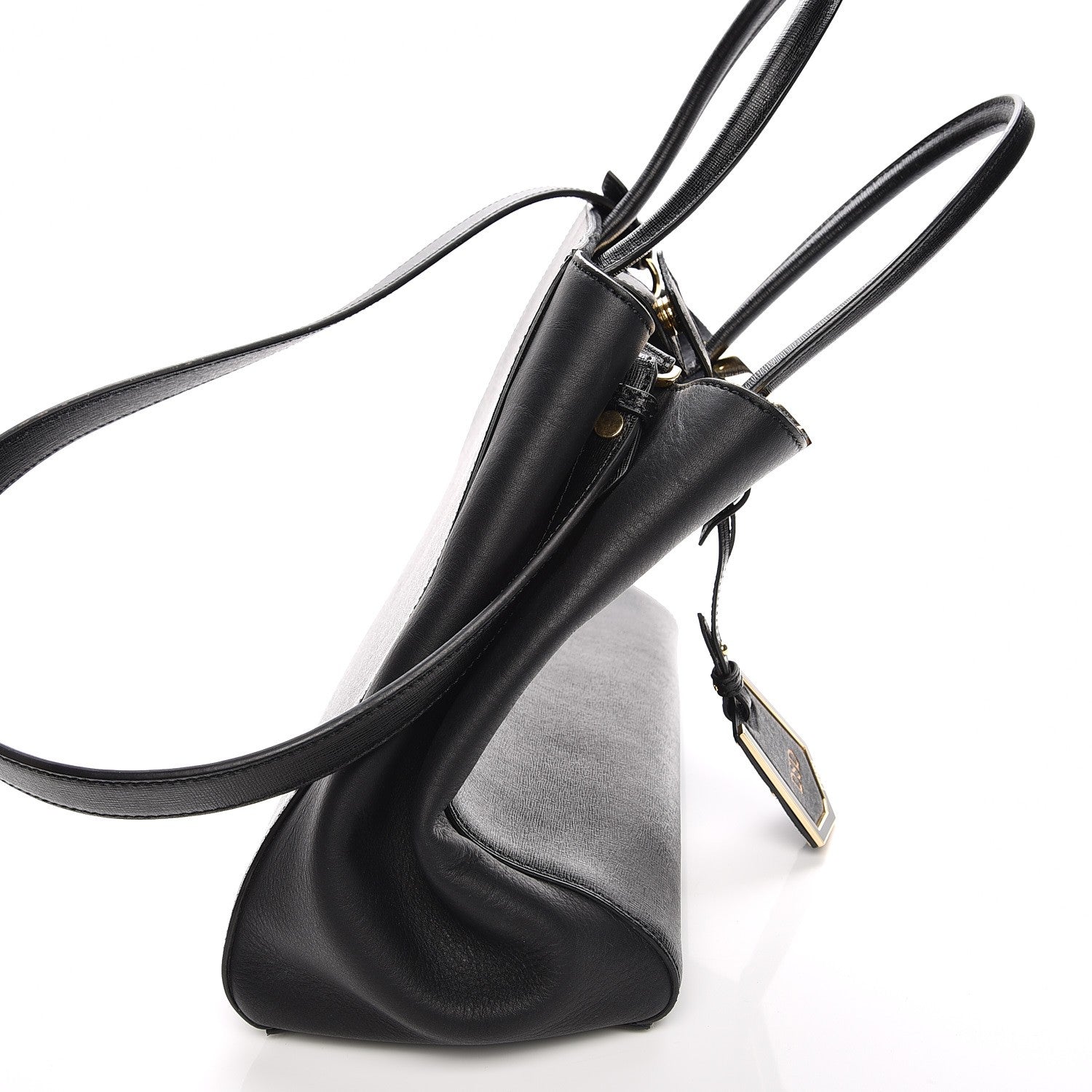 Fendi Vitello Elite Regular 2Jours Tote Black 11 of 11