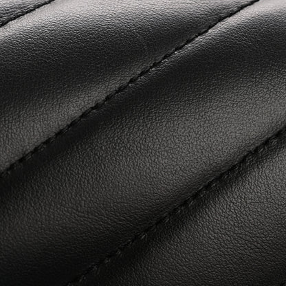 Saint Laurent Calfskin Y Quilted Monogram Medium Loulou Chain Satchel Black 12 of 13
