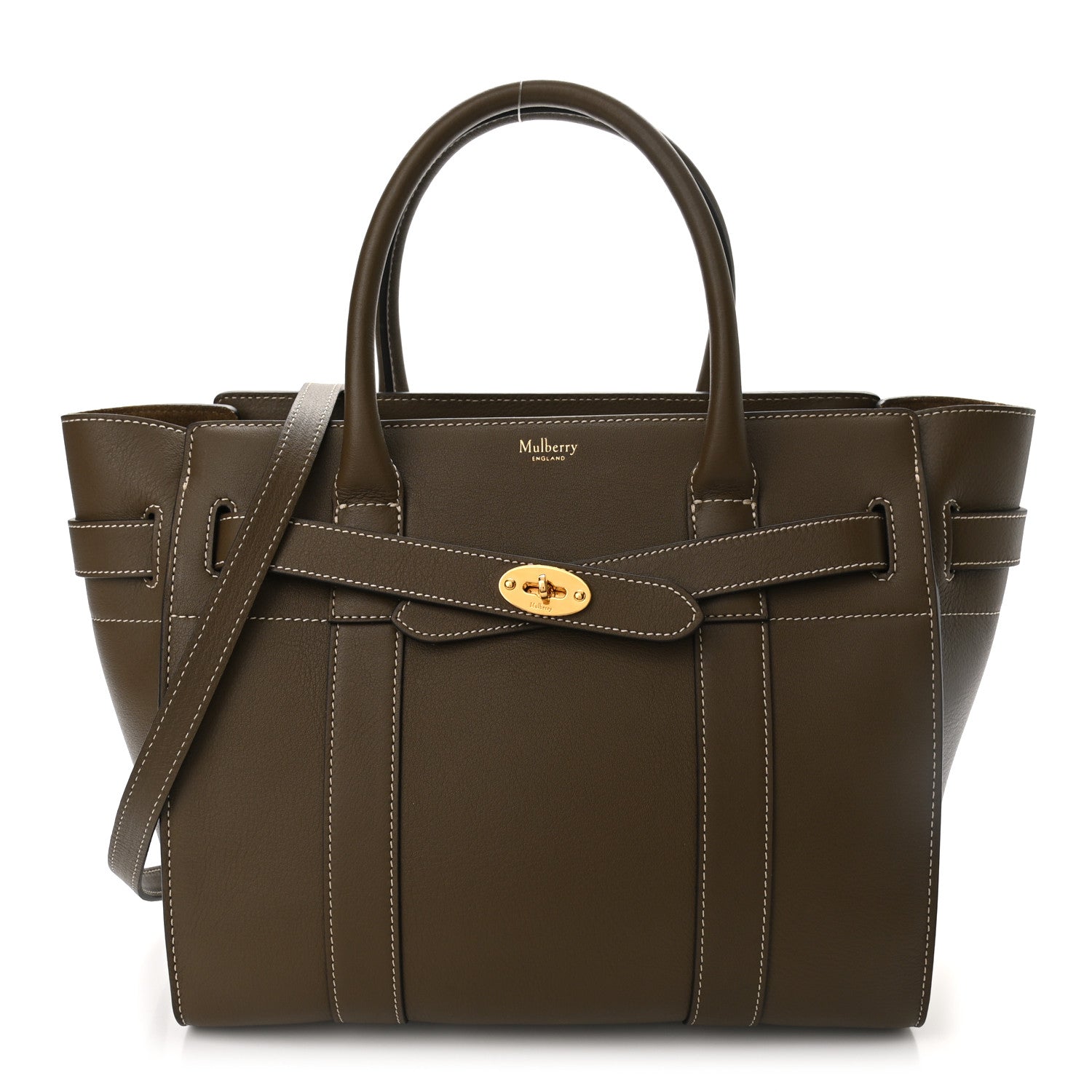 Mulberry Small Classic Grain Mini Zipped Bayswater Clay 1 of 9