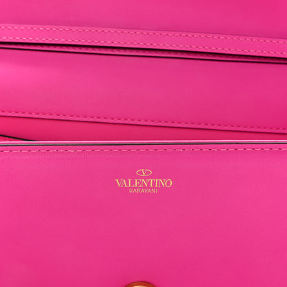 Valentino Garavani Calfskin Vlogo Loco Shoulder Bag Pink PP 5 of 9
