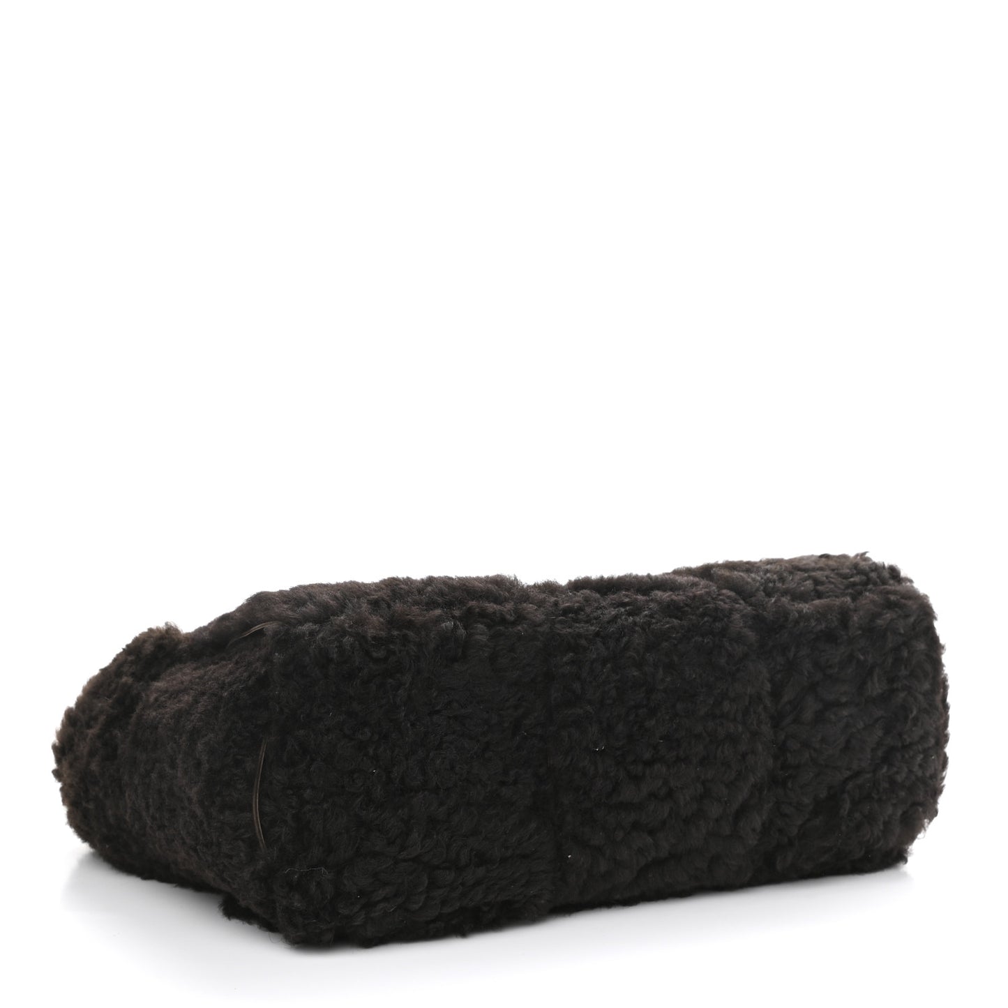 Shearling Intrecciato Arco Tote Fondant