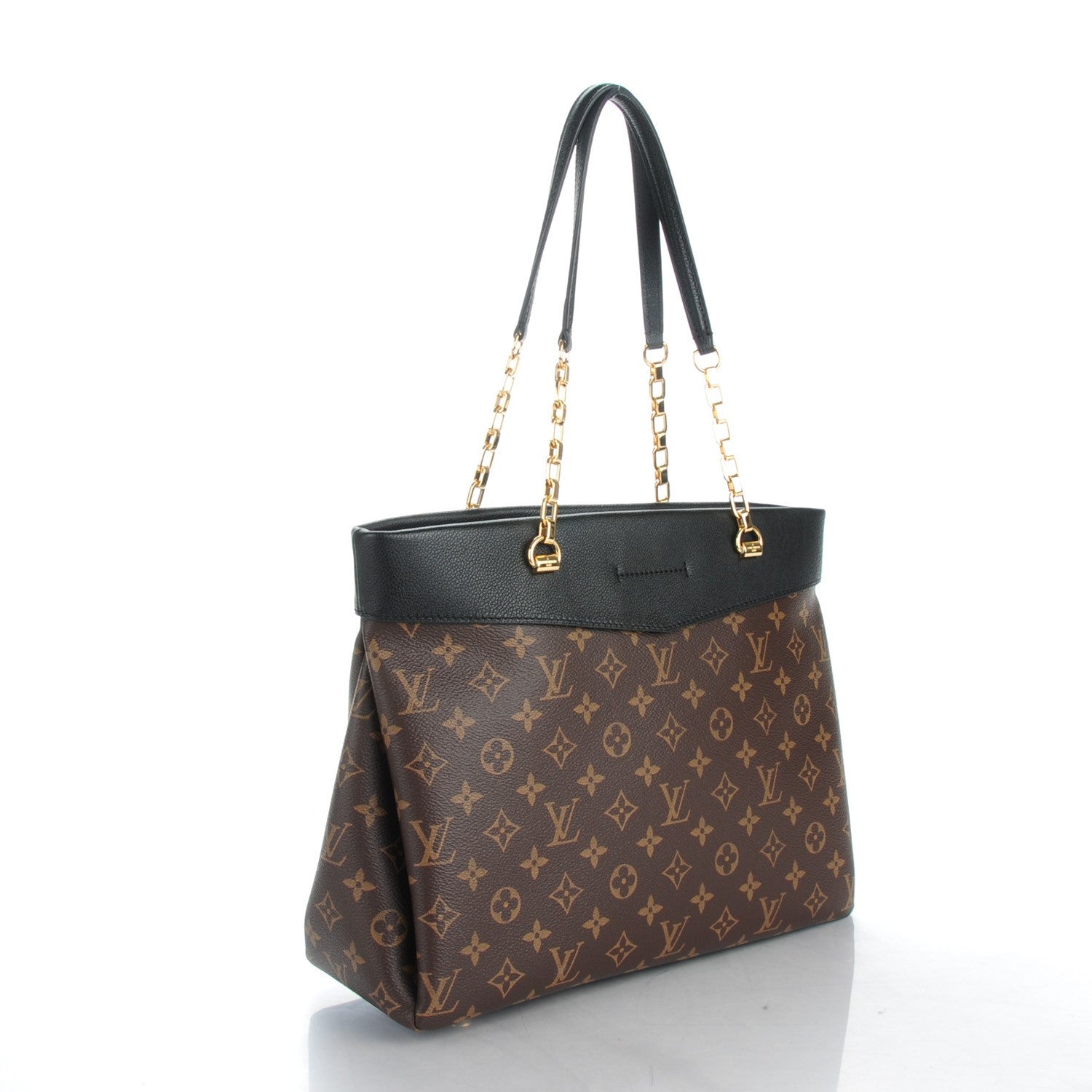 Louis Vuitton Monogram Pallas Shopper Black 3 of 7