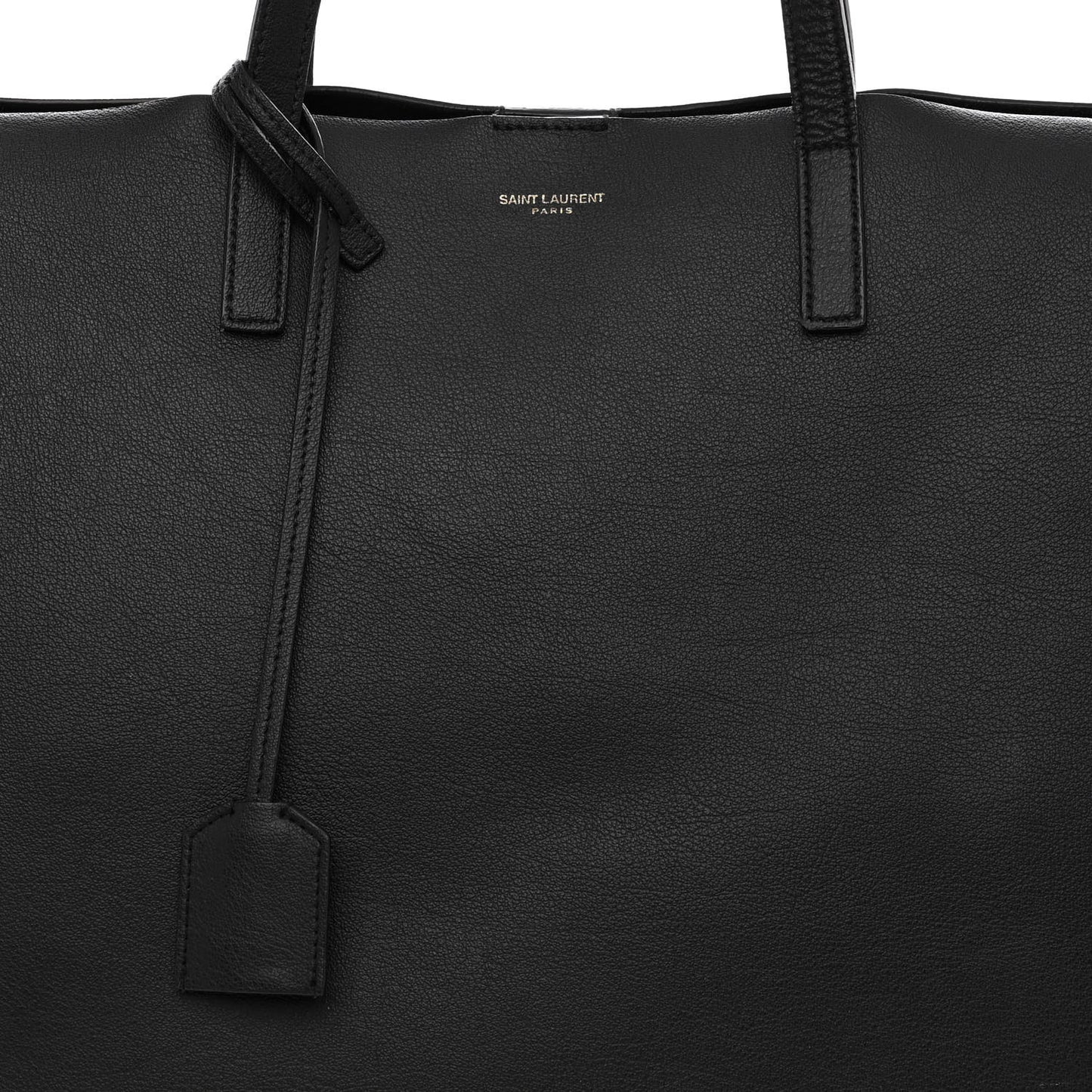 Calfskin Large Shopping Tote Black