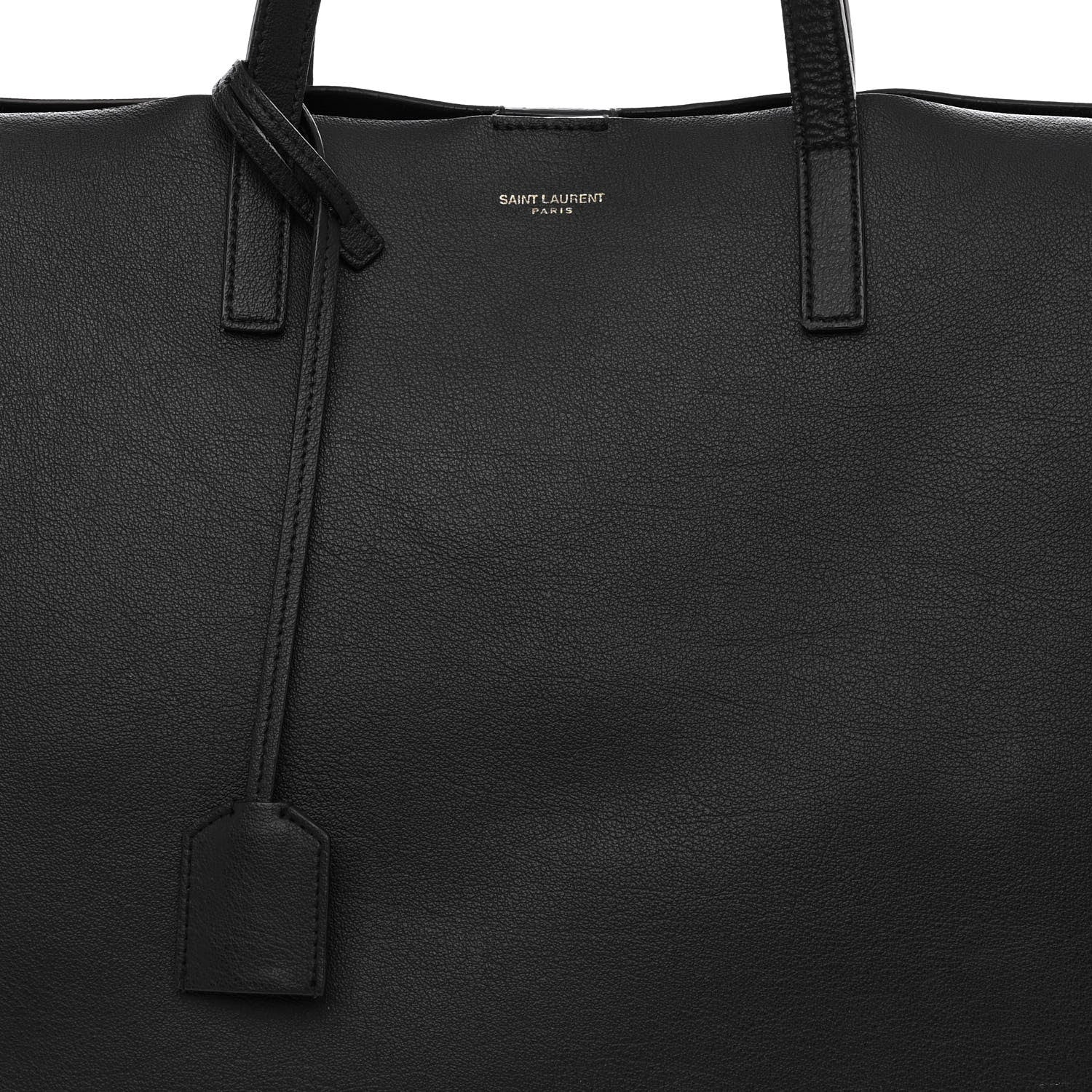 Saint Laurent Calfskin Large Shopping Tote Black 8 of 11