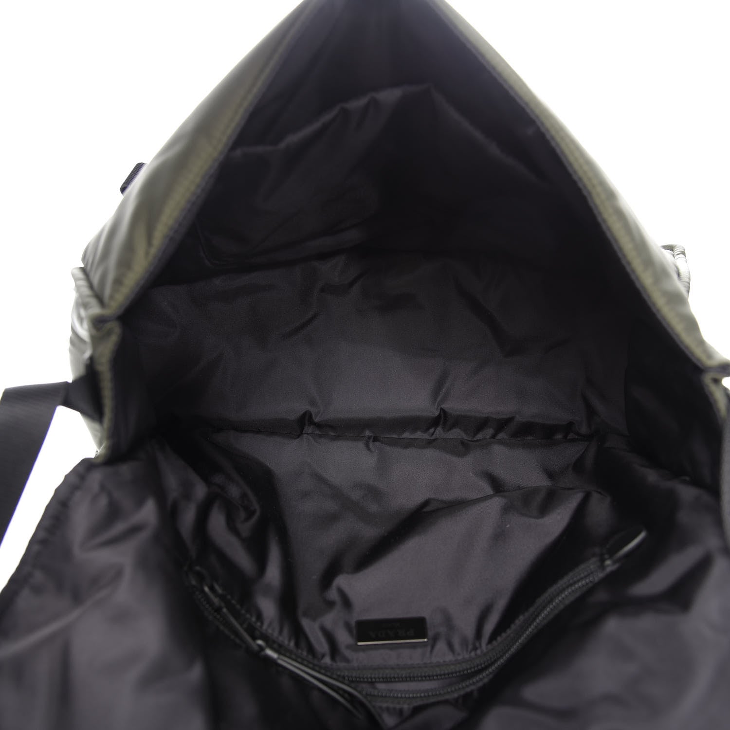 Prada Tessuto Nylon Soft Calf Messenger Militare Black 5 of 9