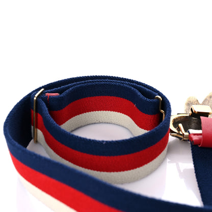 Gucci Web Queen Margaret Bee Sylvie Web Belt 85 34 Red White Blue 4 of 5