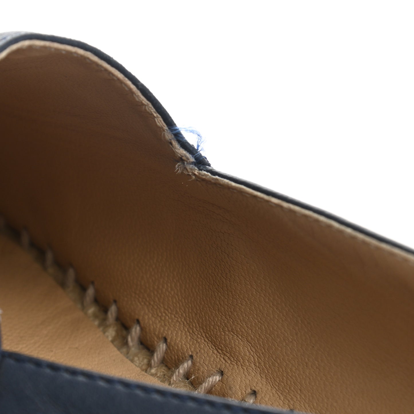 Lambskin CC Espadrilles 38 Navy