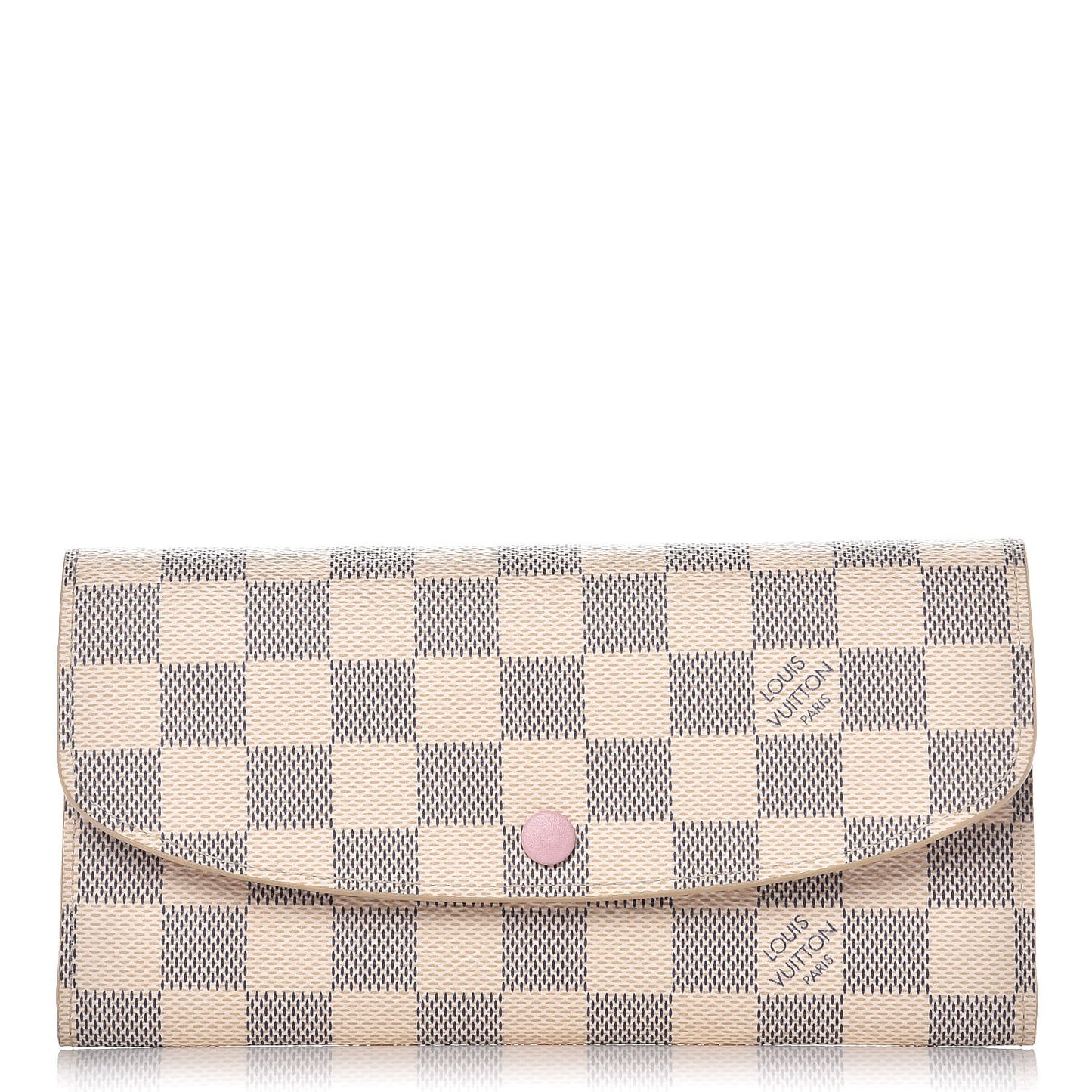 Damier Azur Emilie Wallet Rose Ballerine