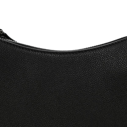 Valentino Garavani Grained Calfskin Rockstud Hobo Bag Black 7 of 9