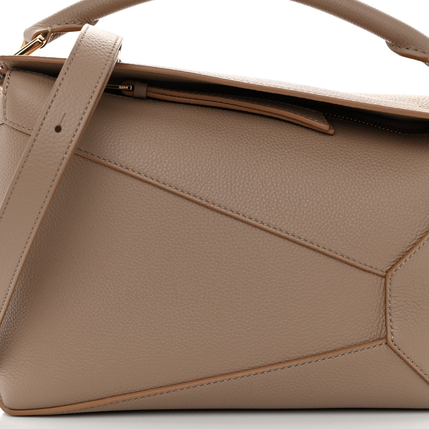 Loewe Grained Calfskin Small Puzzle Edge Bag Sand 7 of 9