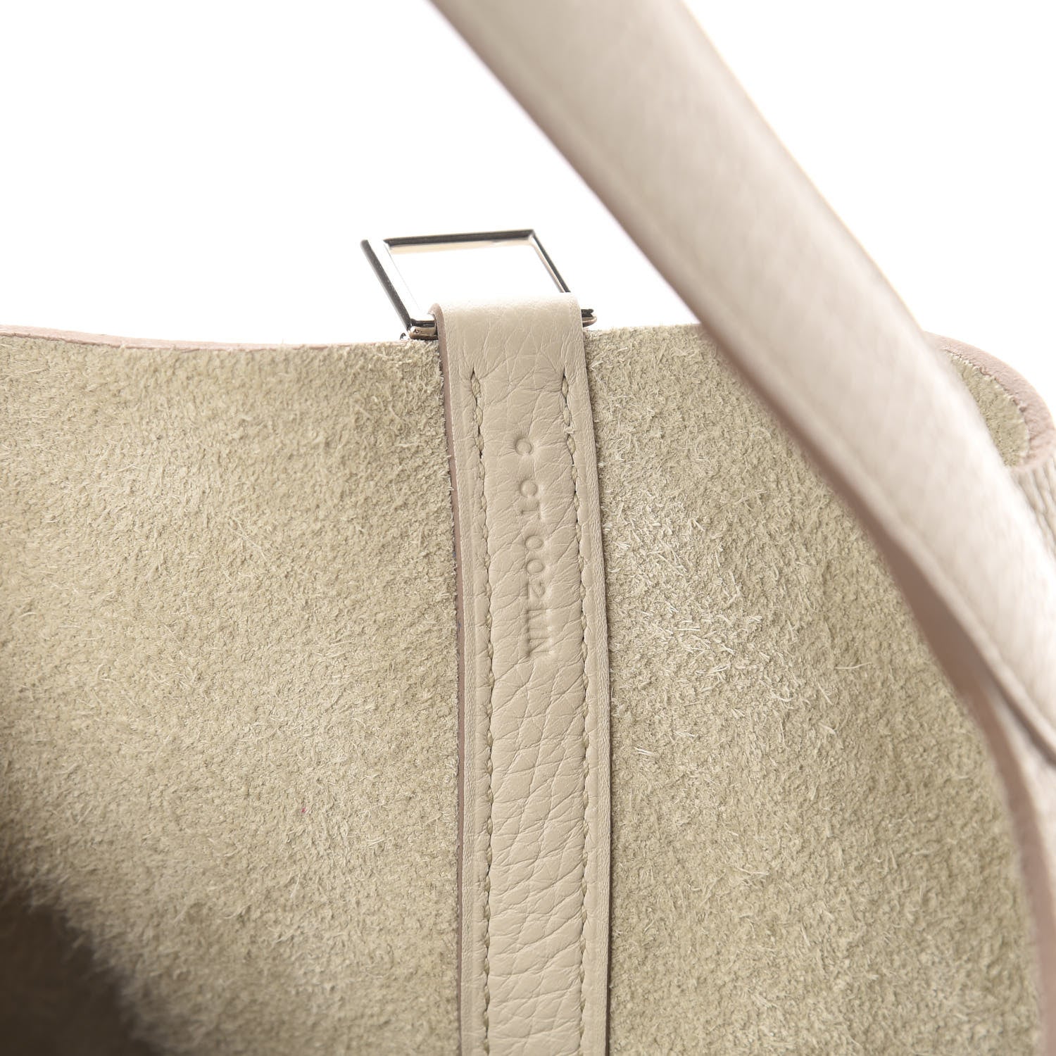 Hermes Taurillon Clemence Picotin Lock 22 MM Craie 7 of 11