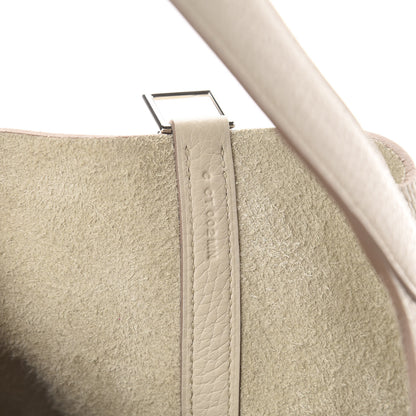 Hermes Taurillon Clemence Picotin Lock 22 MM Craie 7 of 11