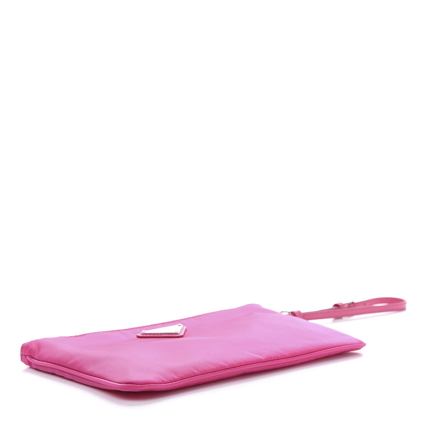 Prada Tessuto Nylon Saffiano Wristlet Fuxia 4 of 9