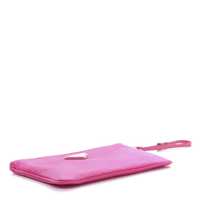 Prada Tessuto Nylon Saffiano Wristlet Fuxia 4 of 9